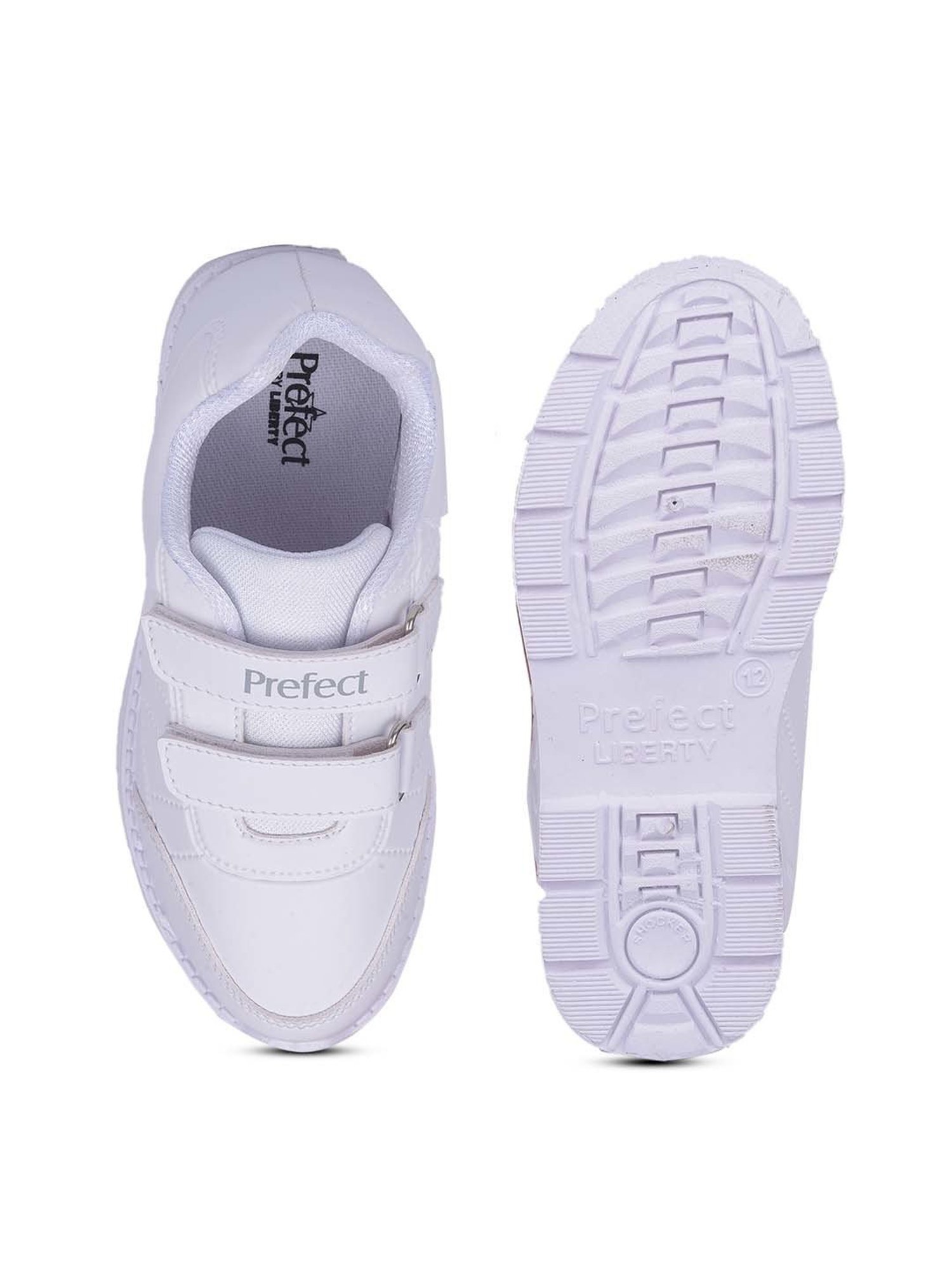 Prefect By Liberty Kids White Velcro Shoes