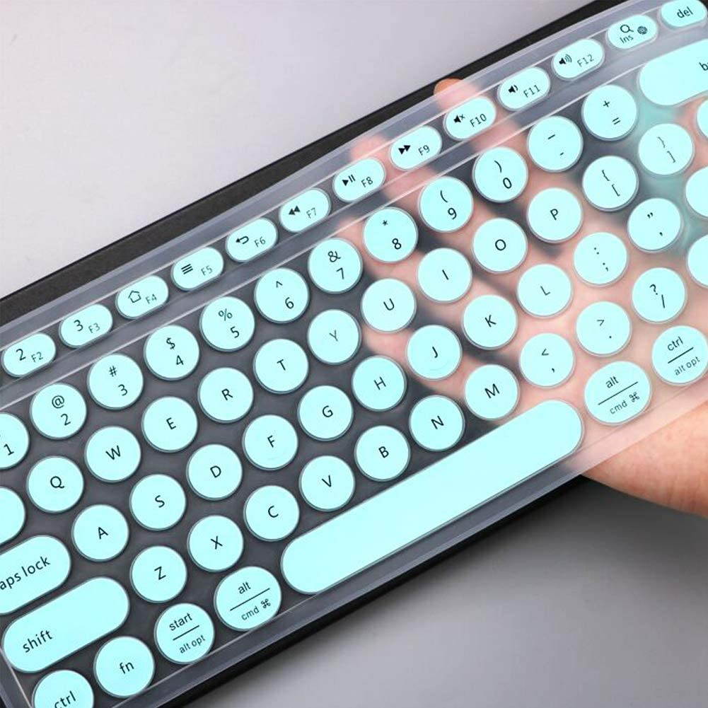 Lapogy Keyboard Cover Skin for Logitech K200 MK200 K260 MK260 K270 MK270,Logitech Keyboard Accessories, Ultra Thin Silicone Keyboard Protector Skin,Mint&hellip;