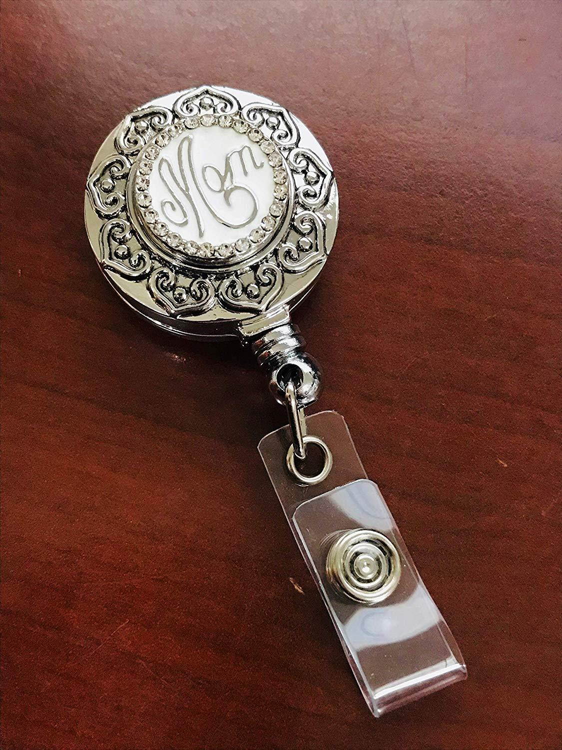 My Prime Gifts Interchangeable Snap Jewelry Retractable Reel ID Badge Holder 18-20mm Snap