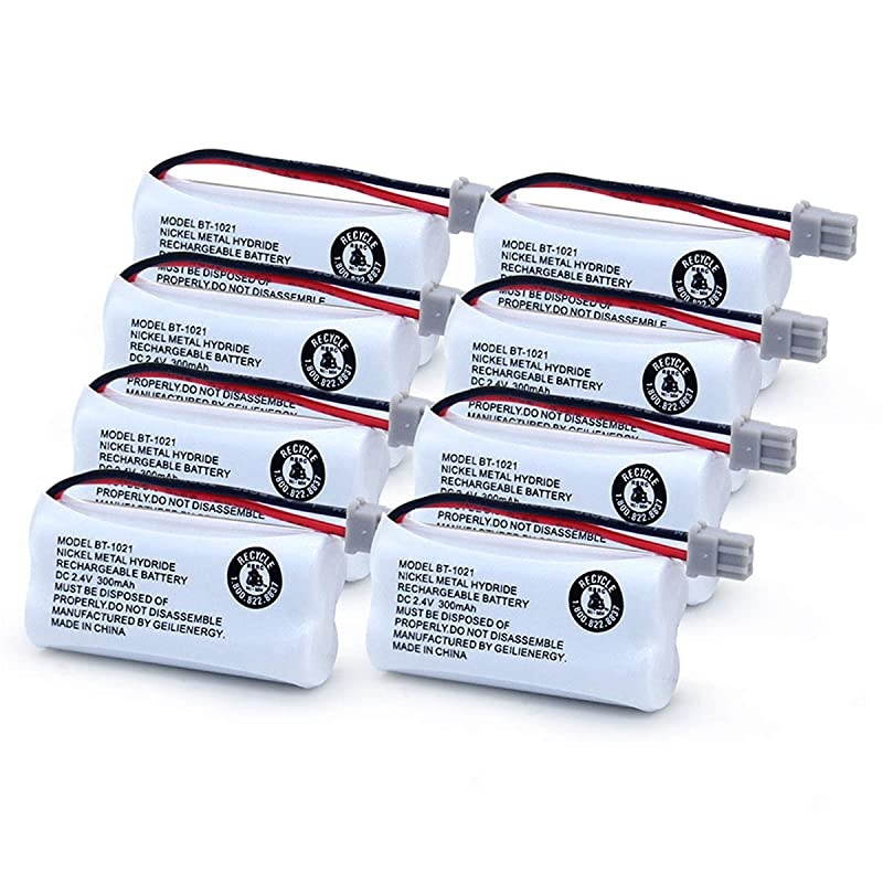 BT1021 BBTG0798001 Compatible for Uniden BT1008 BT1008 BT1016 BT1016 BT1021 BT1021 WITH43269 WX12077 Sanyo CASD6325 CASD6325 Cordless Handset Phone8 Pack