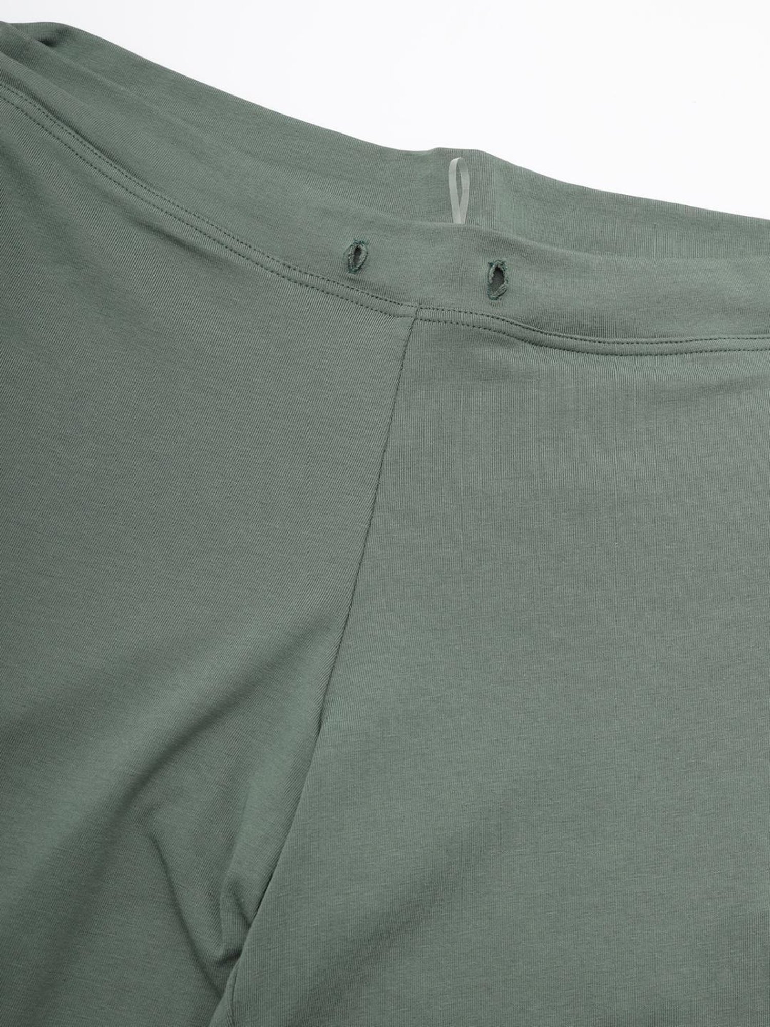 Enamor Forest Green Cotton Lounge Track Pants