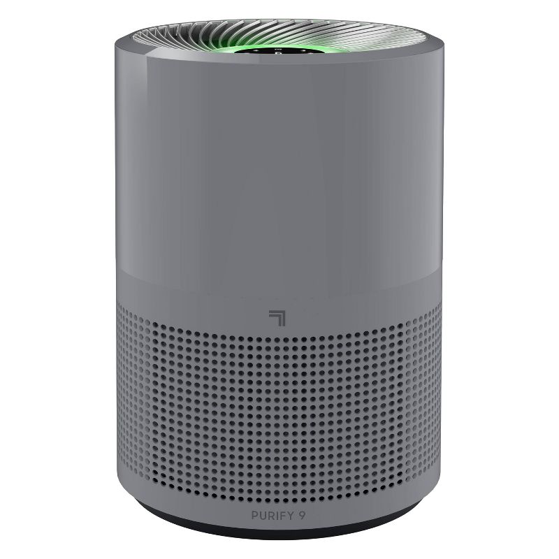 Sharper Image Purify 9 Air Purifier Light Gray