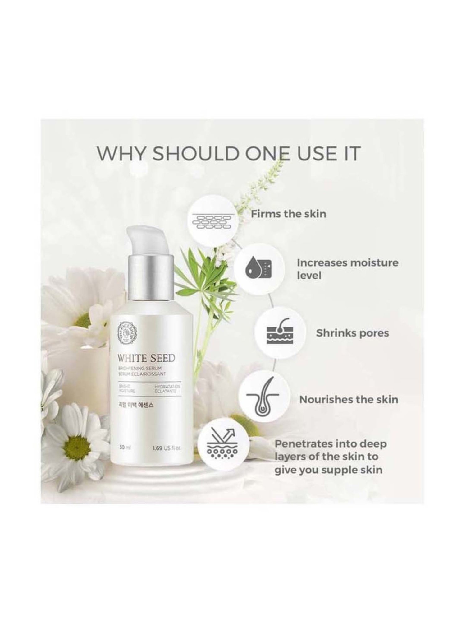 The Face Shop White Seed Brightening Serum - 50 ml