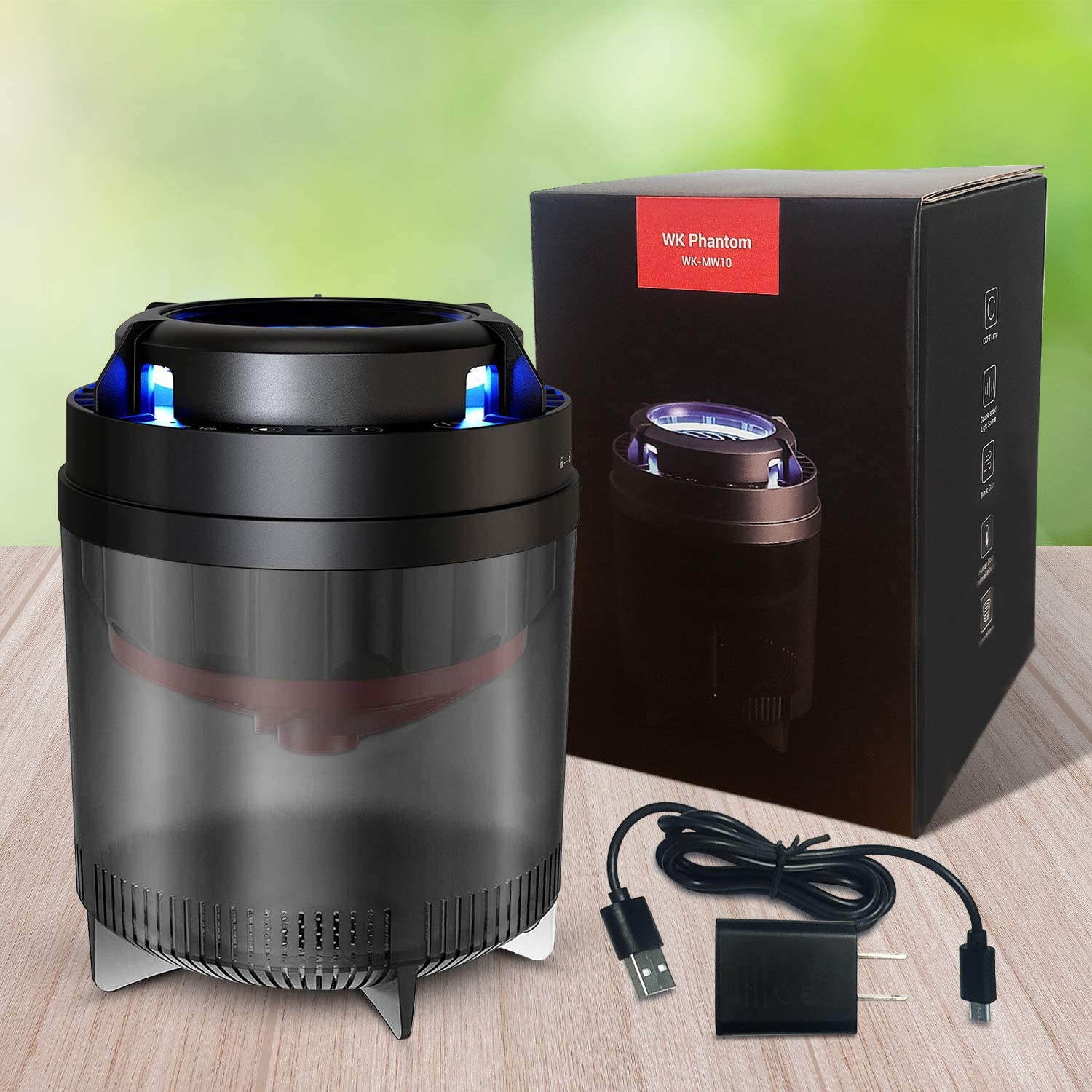 White Kaiman Bug and Flying Insect Trap | Indoor Fly, Gnat, and Mosquito Trap W/ Easy Plug & Leave Design