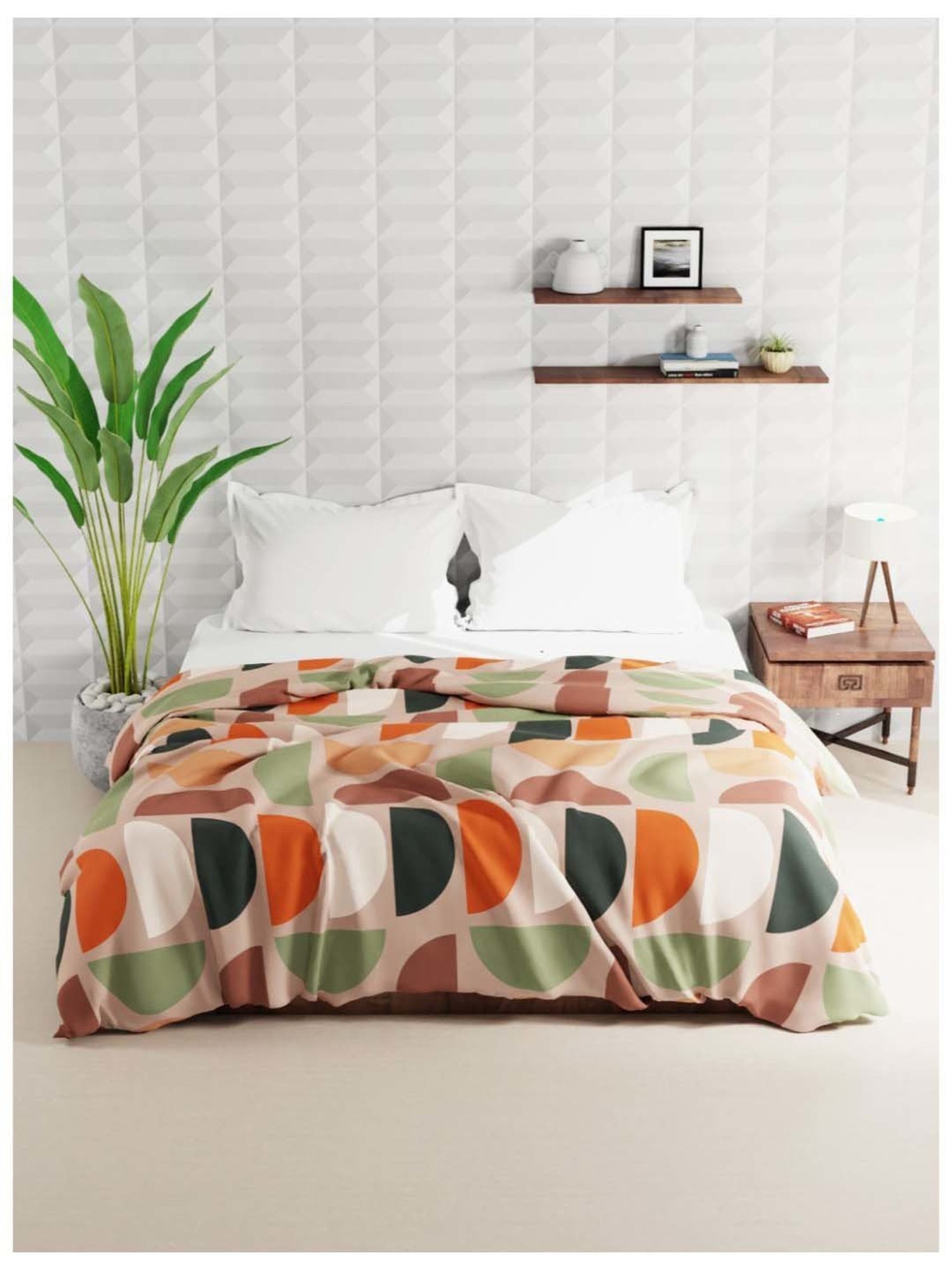 Bianca Rumba-Roll Brown Fibre 152 TC Double Comforter