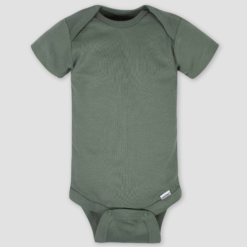 Gerber Baby Boys' 8pk Tiger Onesies - White/Yellow 3-6M