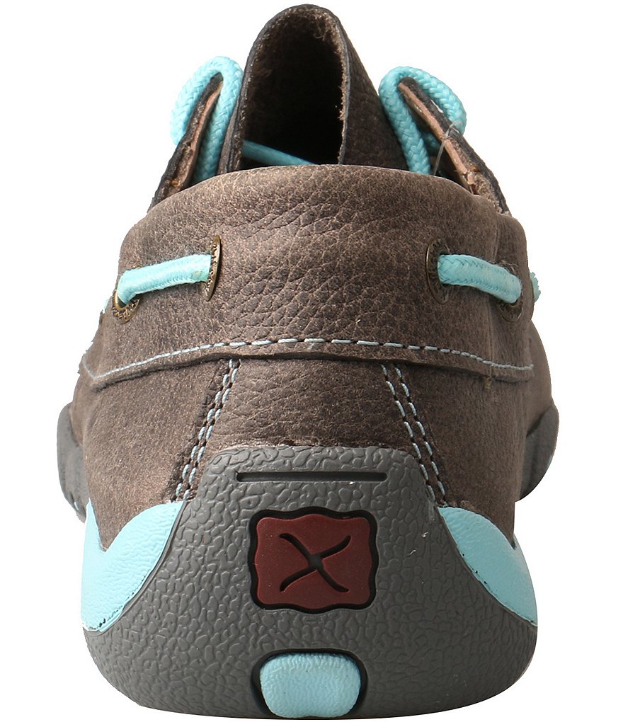 Twisted X Women's Leather Driving Moc Boat Shoes