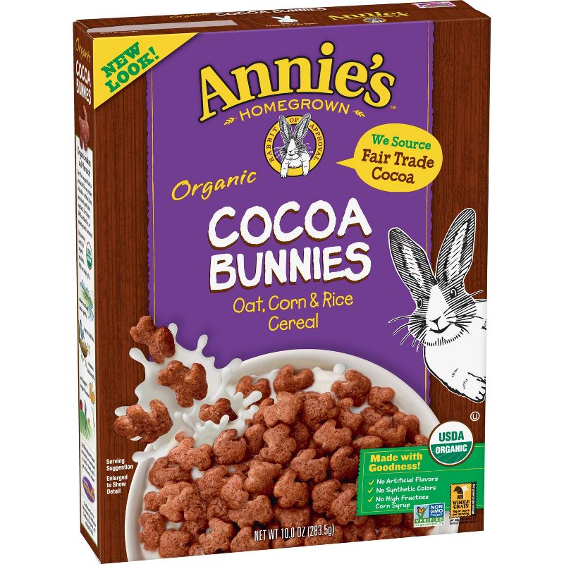 Annie's Cocoa Bunnies Whole Grain Breakfast Cereal - 9oz- General Mills