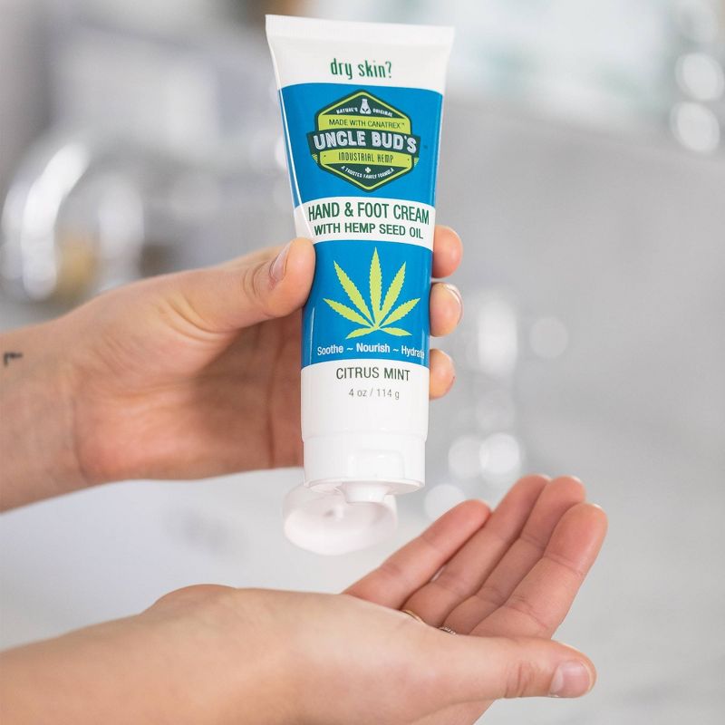 Uncle Bud's Hemp Hand and Foot Cream - 4oz