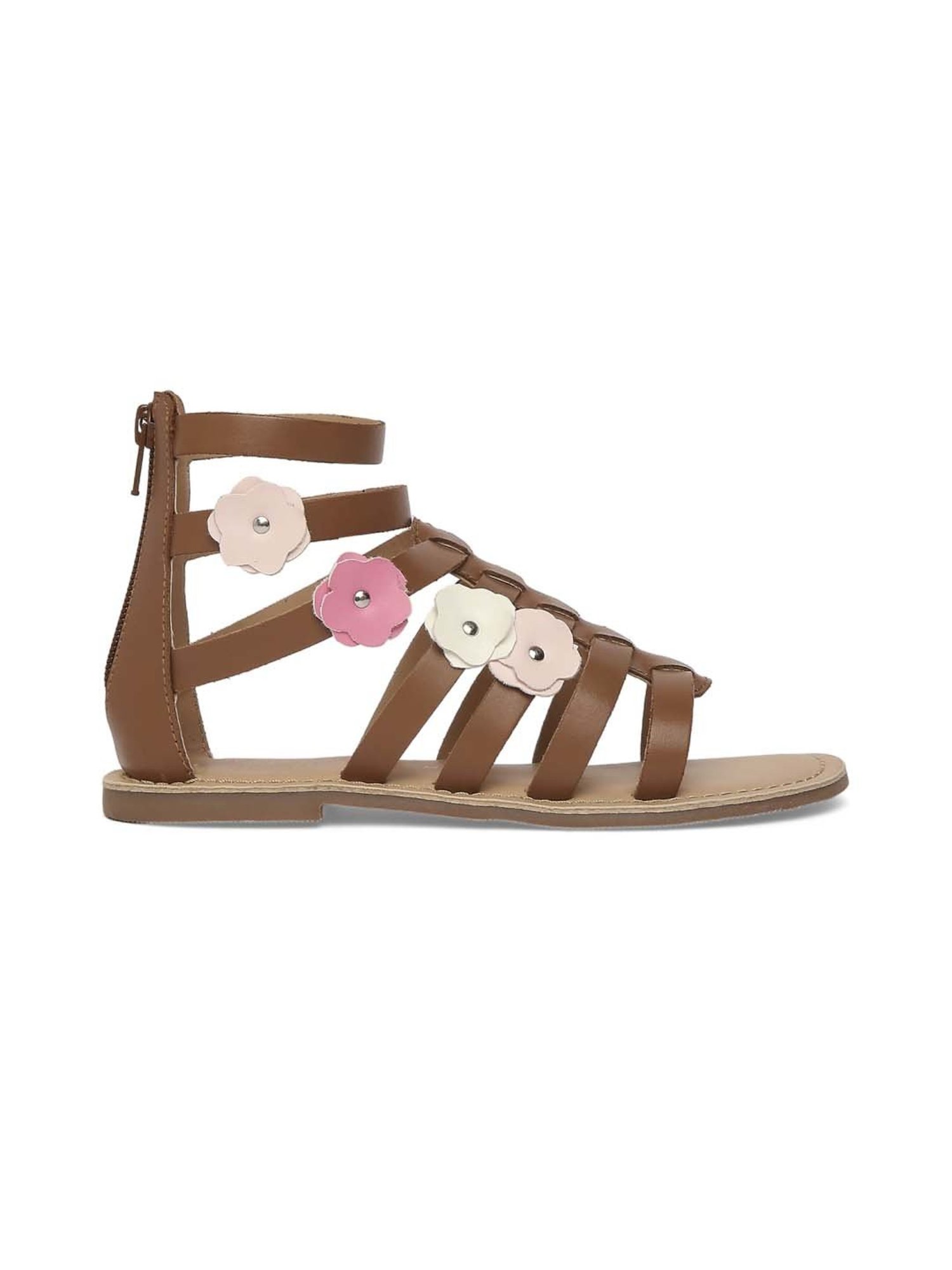 Aria Nica Kids Flower Cognac Casual Sandals