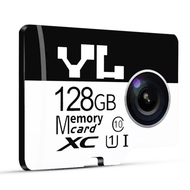 YL 128GB Ultra microSDXC UHS-I Memory Card with Adapter - 100MB/s, C10, U1, Full HD, Micro SD TF Card Class 10