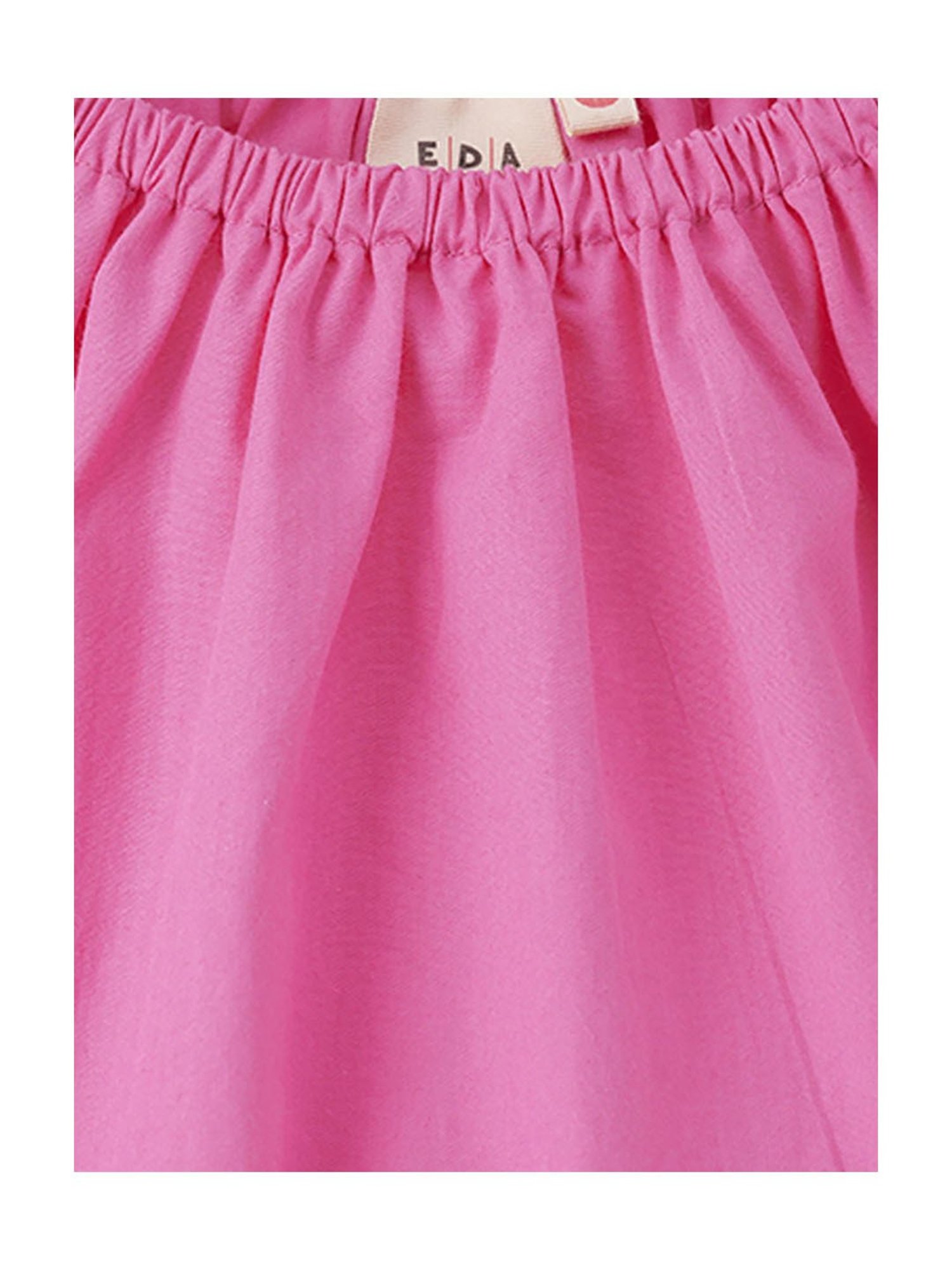 LilPicks Kids Teal Solid Crop Top