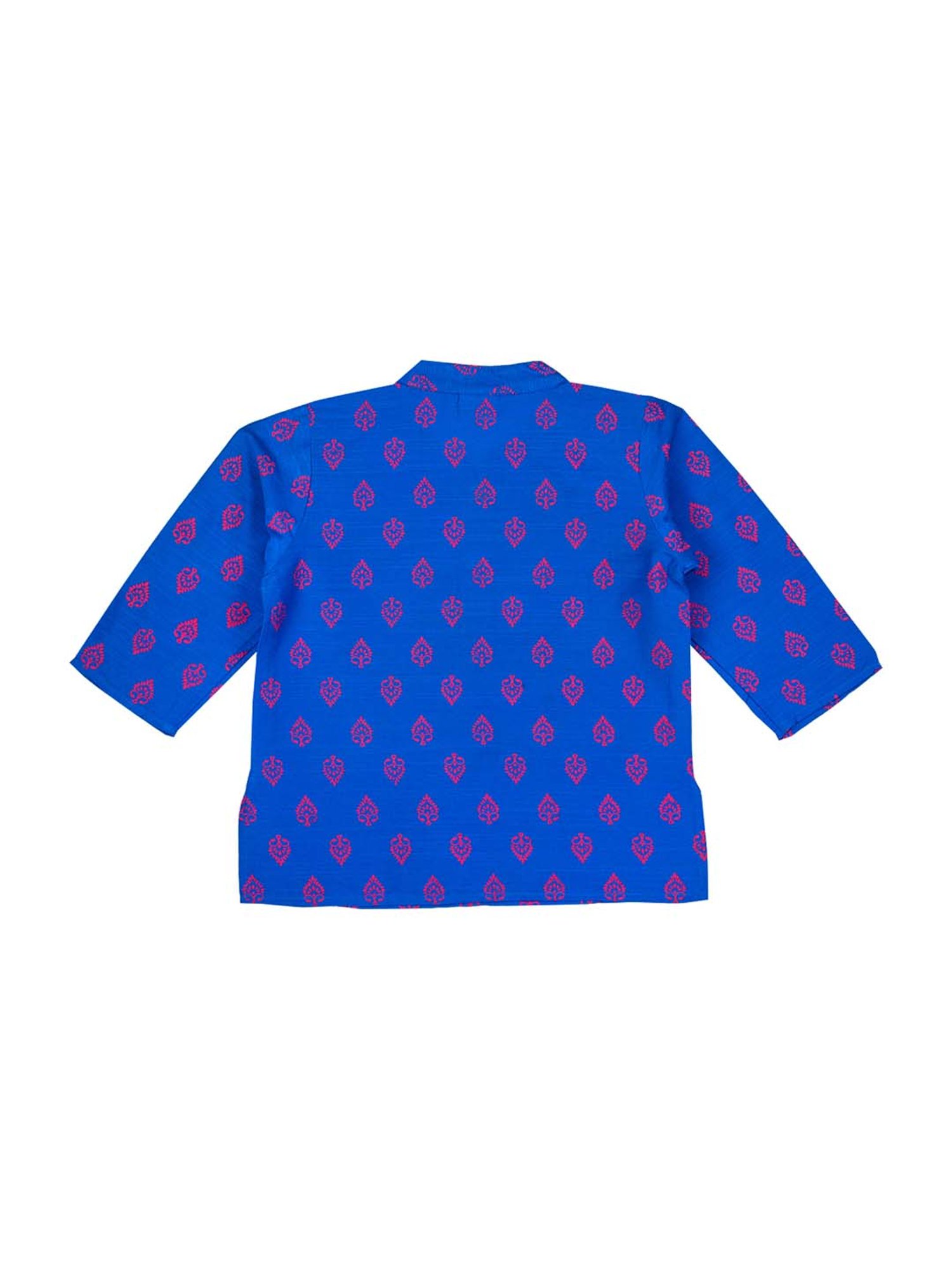 Mee Mee Kids Blue Printed Kurta Set