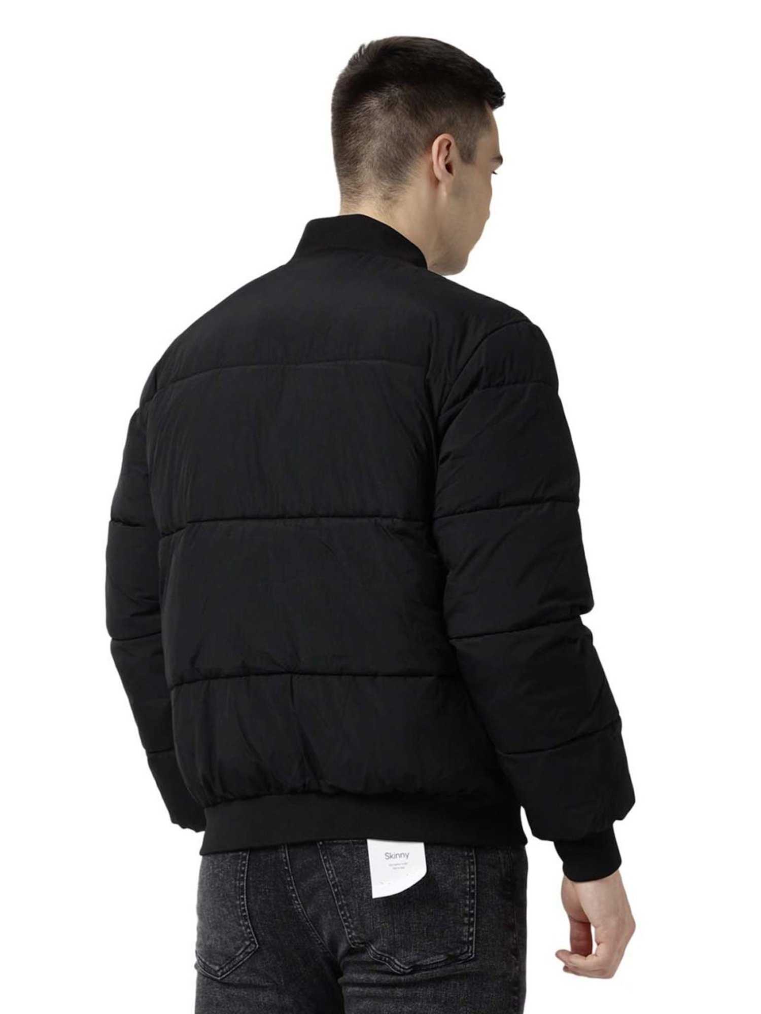 Calvin Klein Jeans Black Regular Fit Bomber Jacket