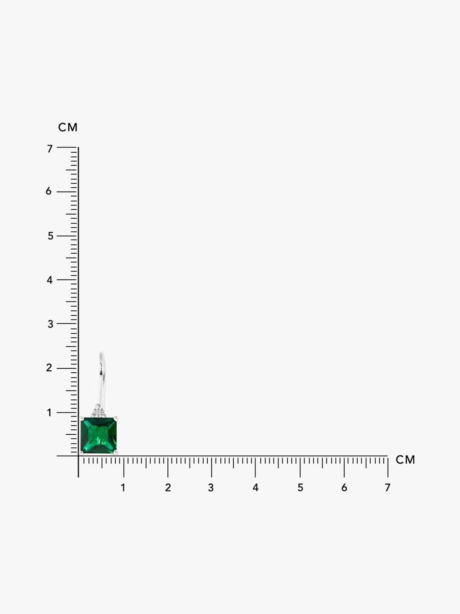 March by FableStreet Silver Green Slide-On Earrings for Women