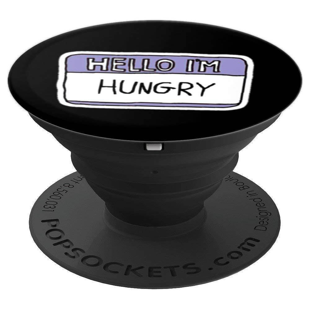 Hello I'm Hungry Saying - Black