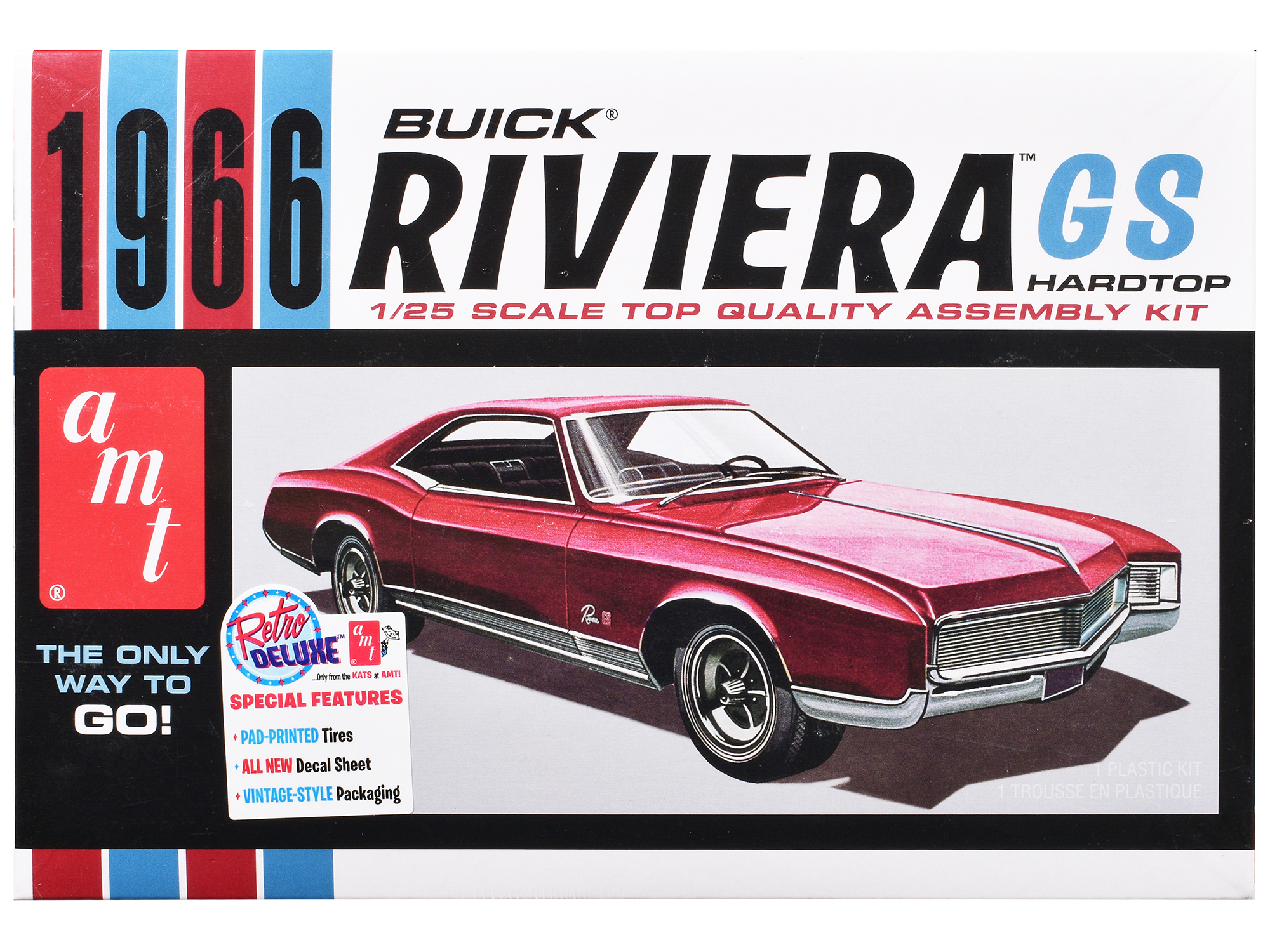 Skill 2 Model Kit 1970 Buick Wildcat Hardtop "Craftsman Plus" Series 1/25 Scale Model by AMT