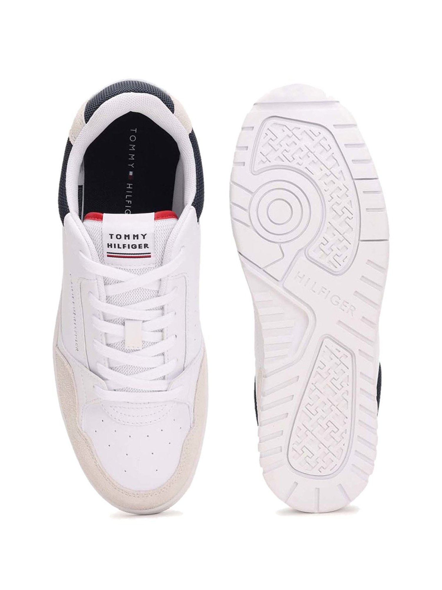 Tommy Hilfiger Men's White Casual Sneakers