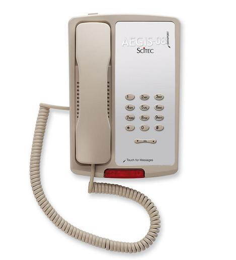Scitec AEGIS-P-08ASH Aegis Single Line Phone - Ash