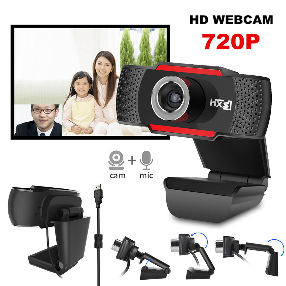 HXSJ S30 Full HD Webcam,USB Web Cam with MIC 1.0 Million pixels HD Webcam Web Camera Cam, USB Web Camera Widescreen Video Calling and Recording,for Streaming, Game Recording with PC, Laptop, Desktop