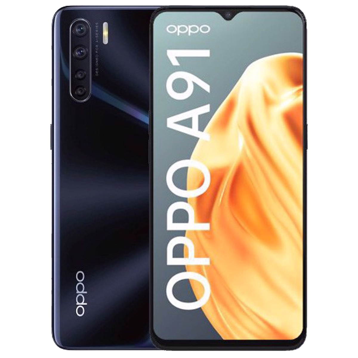 Oppo A91 Dual-SIM 128GB ROM + 8GB RAM (GSM Only | No CDMA) Factory Unlocked 4G/LTE Smartphone (Black) - International Version