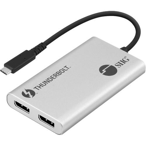 SIIG Thunderbolt 3 to Dual DP 1.2 Adapter JUTB0611S1