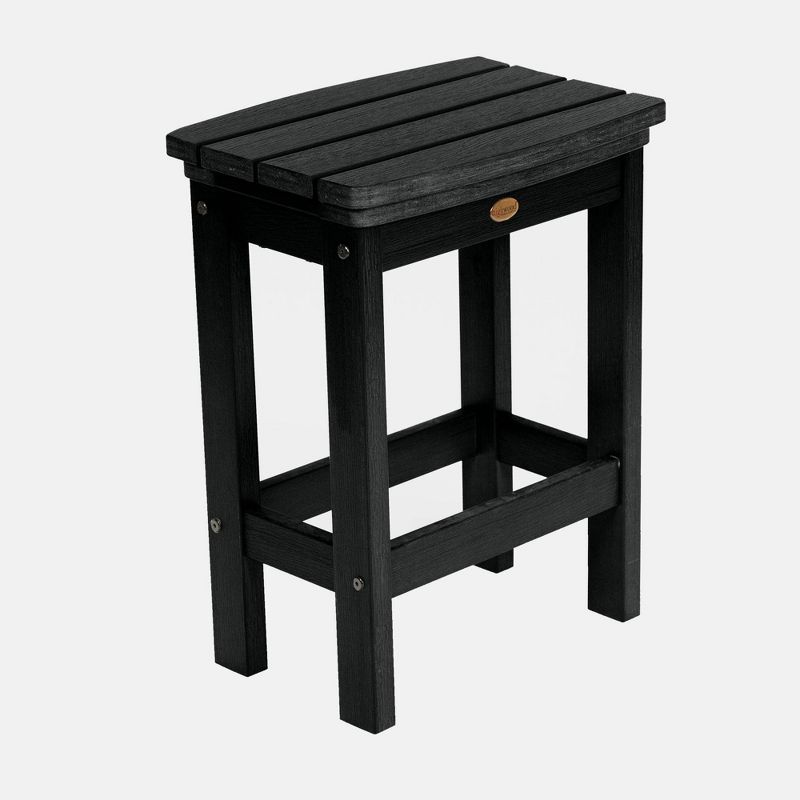 Lehigh Counter Height Patio Stool Black - highwood