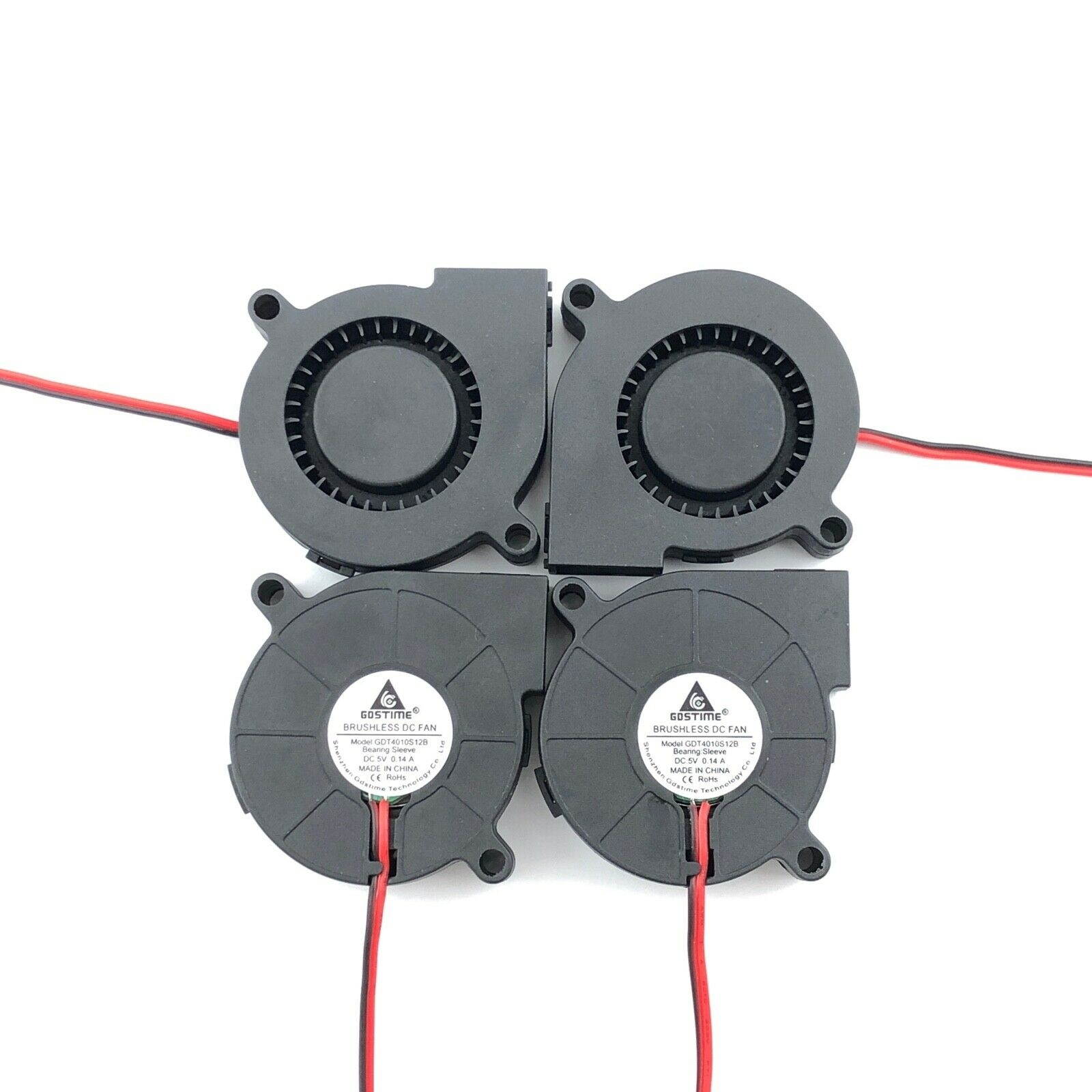 5v 50mm Blower Radial Cooling Fan 5015 Hotend Extruder for 3D Printer 2Pin 2 Pcs