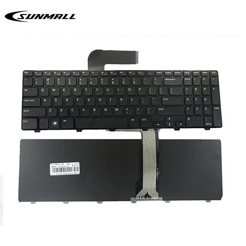 N5110 Keyboard for DELL Inspiron Replacement Laptop Keyboard with Frame for DELL Inspiron 15R N5110 M501Z M511R Ins15RD2528 2728 2428