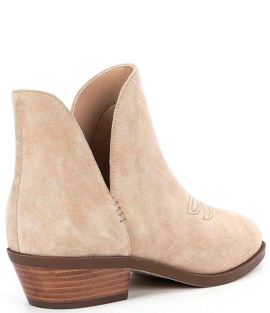 Lauren Ralph Lauren Prestyn Suede Western Booties