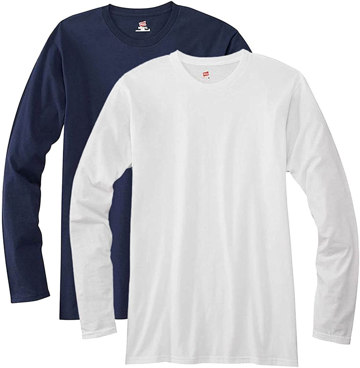 Hanes Men's Long-Sleeve Premium T-Shirt (Pack of 2)