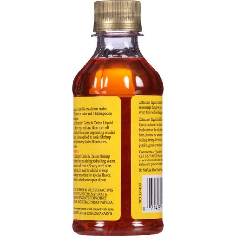 Zatarain's Liquid Shrimp & Crab Boil Garlic & Onion 8oz