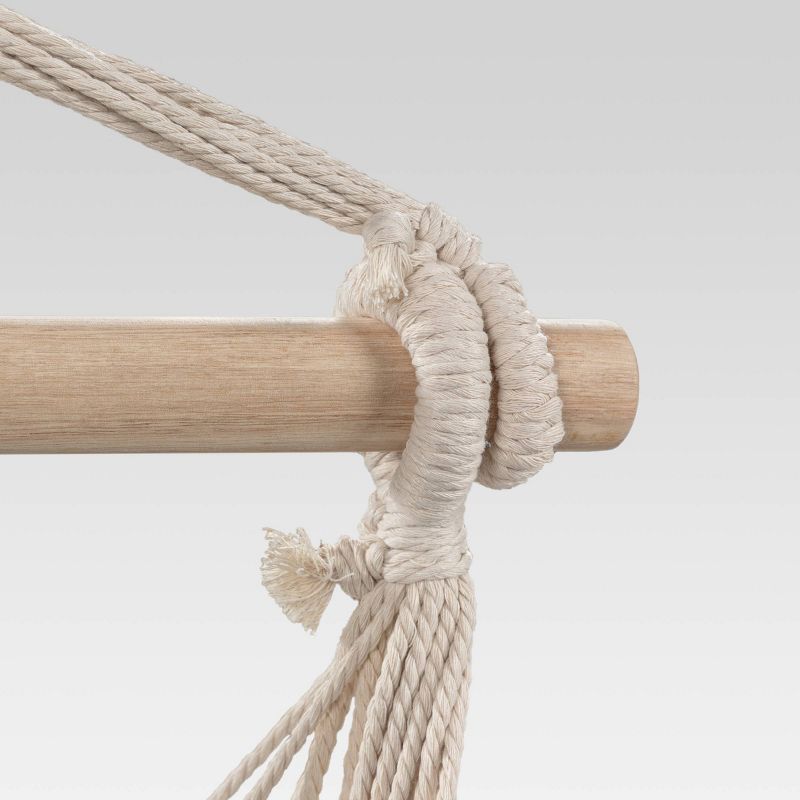 Pillowtop Hammock Chair with Spreader Bar Navy Tropical Leaf - Threshold™