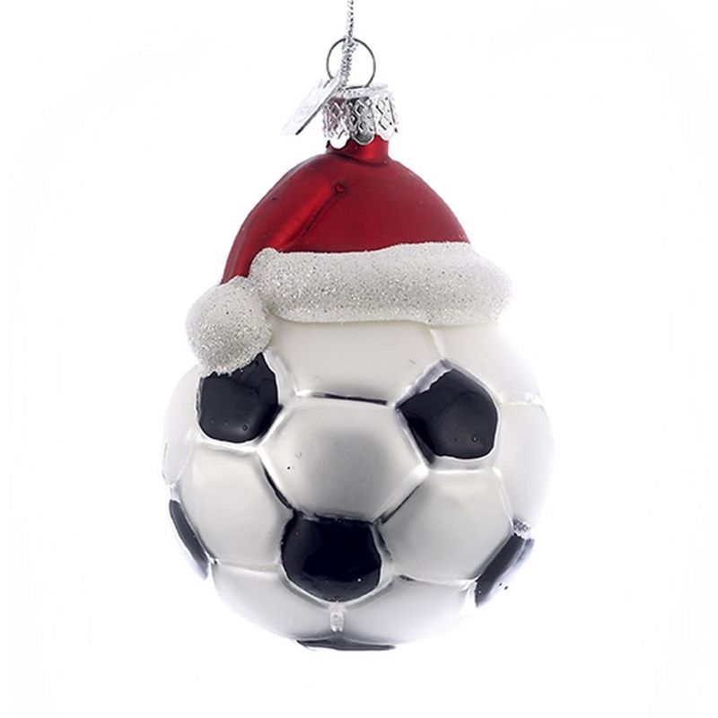 Noble Gems 3.0" Soccer Ball W/ Santa Hat Christmas World Cup Mls Team  -  Tree Ornaments