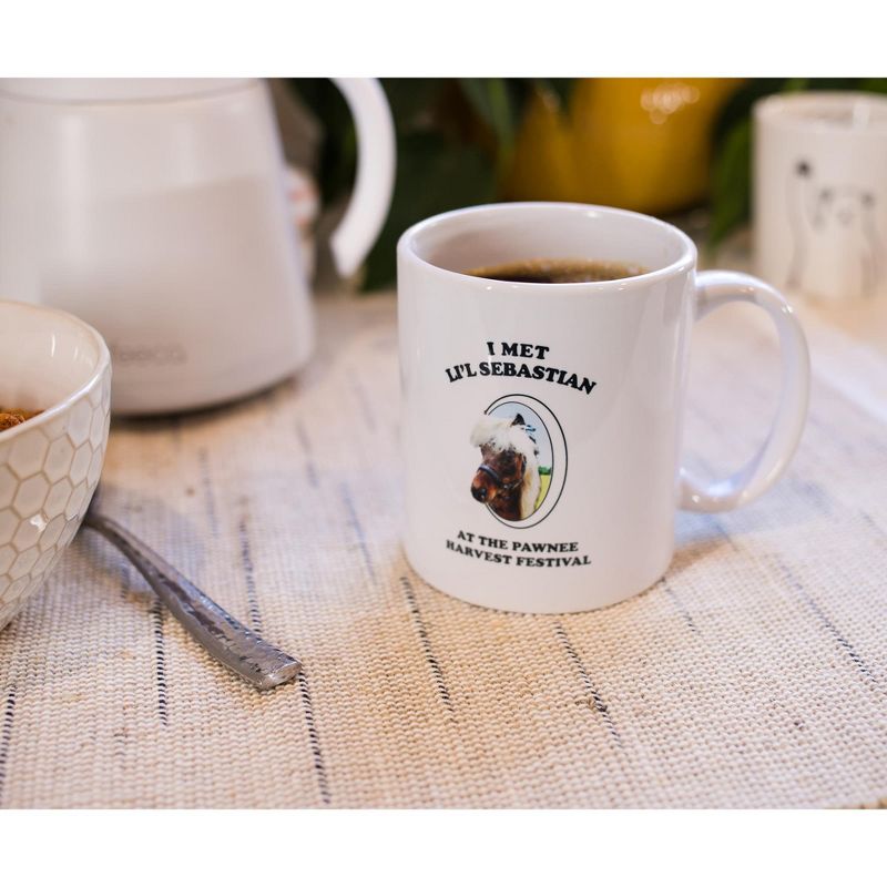 Surreal Entertainment Parks and Recreation "I Met Li'l Sebastian" Ceramic Mug | Holds 11 Ounces
