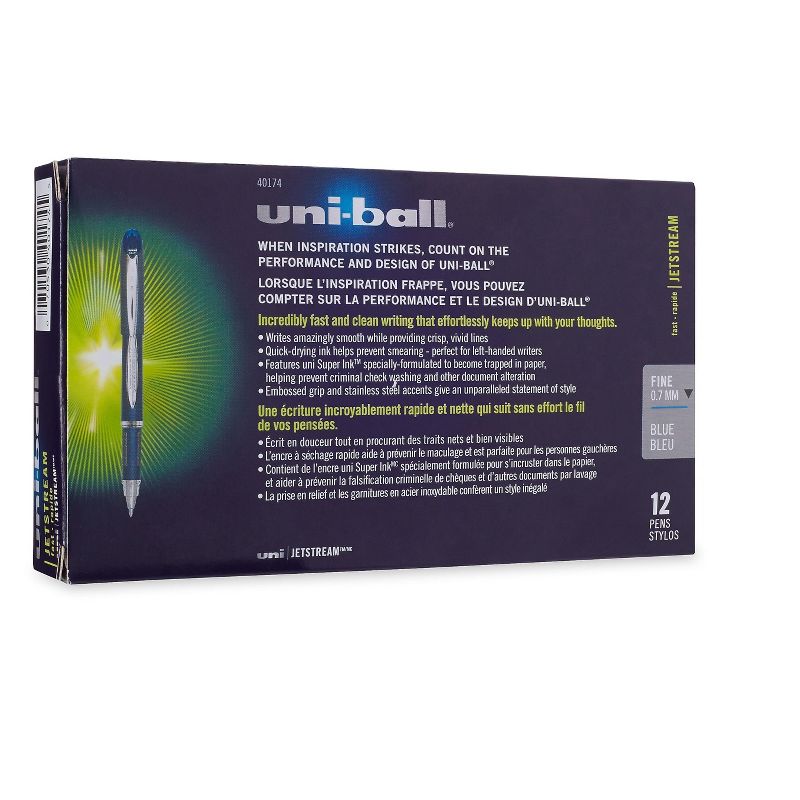 uni-ball JETSTREAM Rollerball Pens, Fine Point 40174