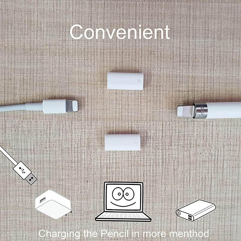 Adapter Compatible with Apple Pencil iPad Pro 129 97 Female to Female Alternative Connector Replacement iPad Pencil Convertor 2 Pack