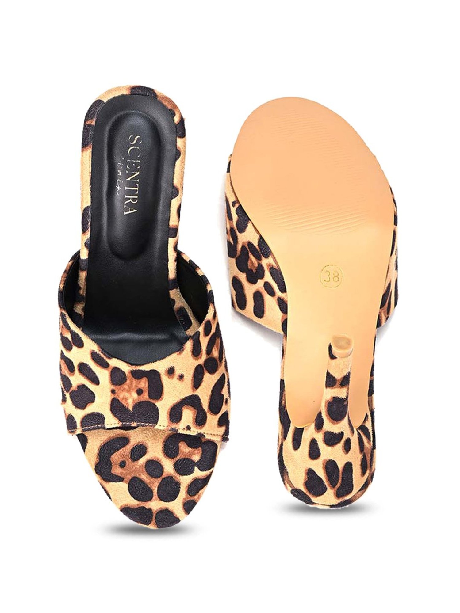 Scentra Women's Beige Casual Stilettos