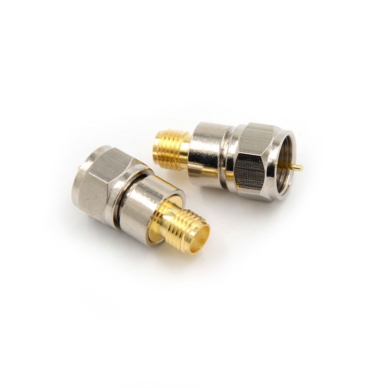SMA Female Jack To F Male Plug RF Coaxial Adapter Connector Straight