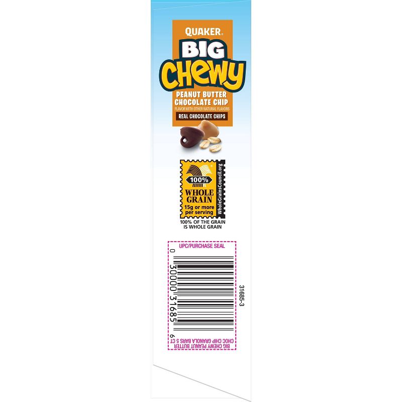 Quaker Big Chewy Peanut Butter Chocolate Chip Granola Bars - 5ct