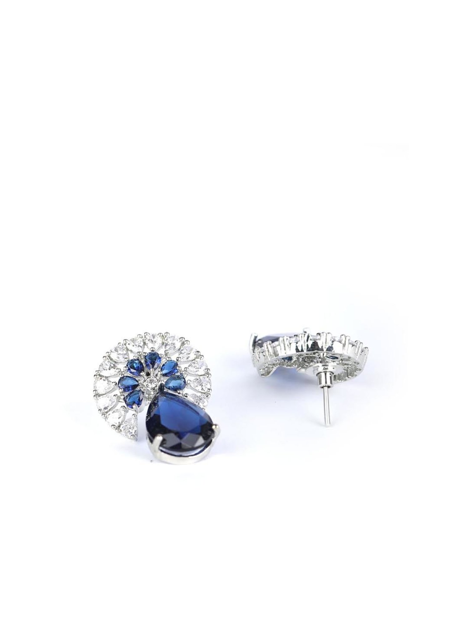 Priyaasi Blue Stud Earrings