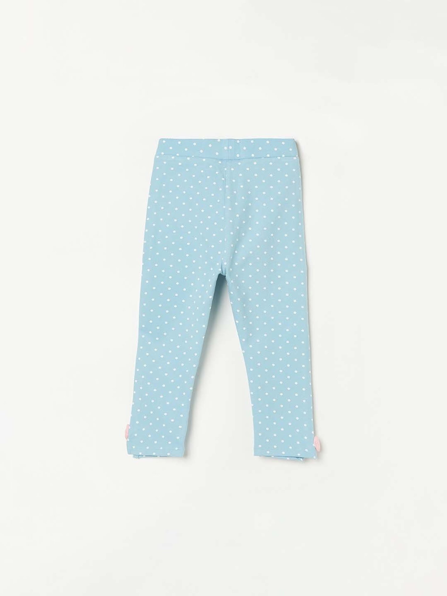 Juniors by Lifestyle Blue Cotton Printed Jeggings
