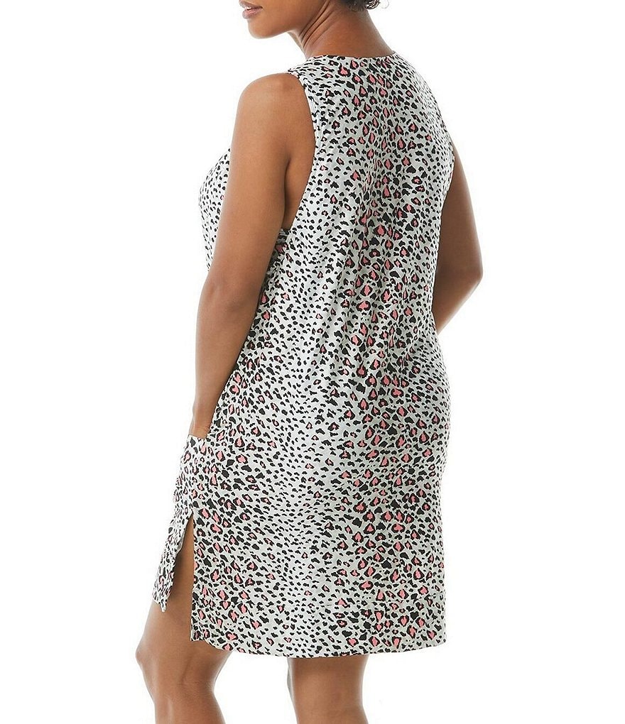 Becca by Rebecca Virtue Beach Date Hooded V-Neck Sleeveless Swim Cover Up Dress