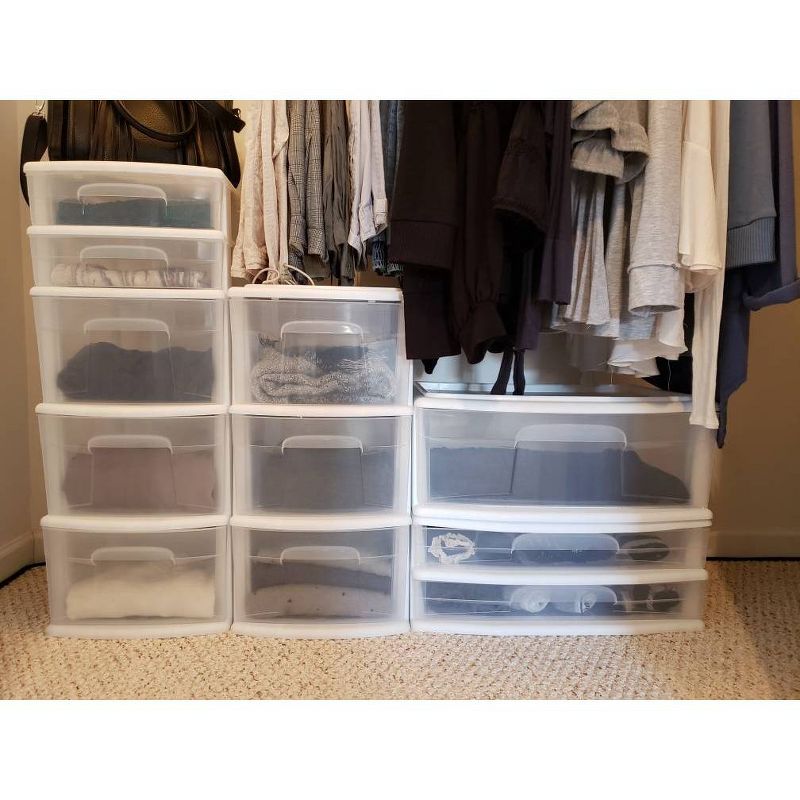 Homz 5-Drawer Medium Storage Tower - White