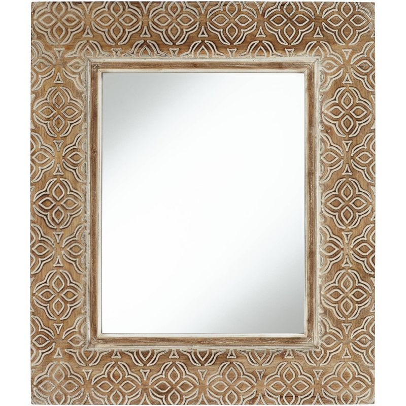 Noble Park Georgina Wood 29 1/2" x 34 1/2" Rectangular Wall Mirror