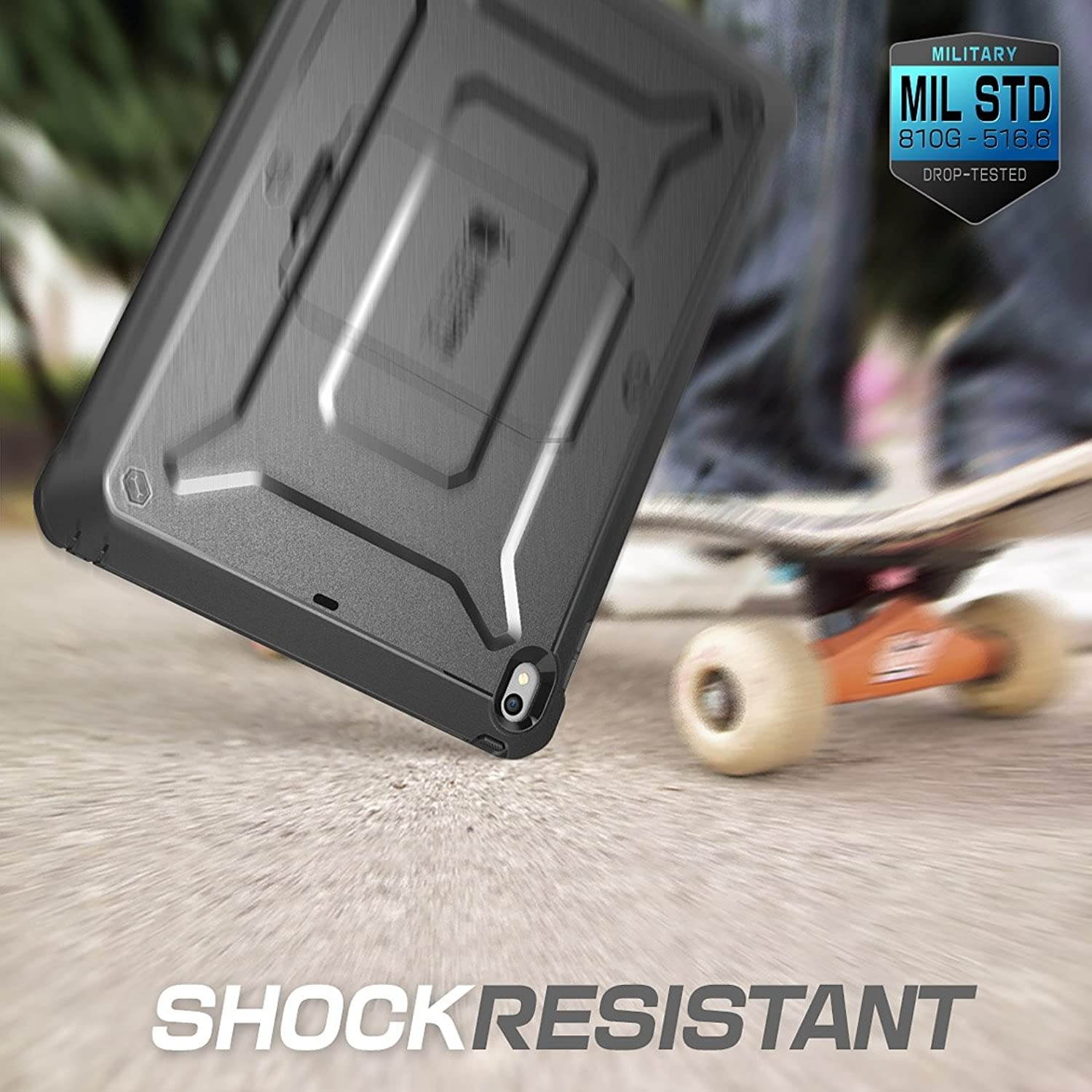 SUPCASE  Unicorn Beetle PRO  Case for iPad Air 3 (2019) and iPad Pro 10.5 (2017), Heavy Duty with Built-in Screen Protector Full-body Rugged Protective Case (Black)