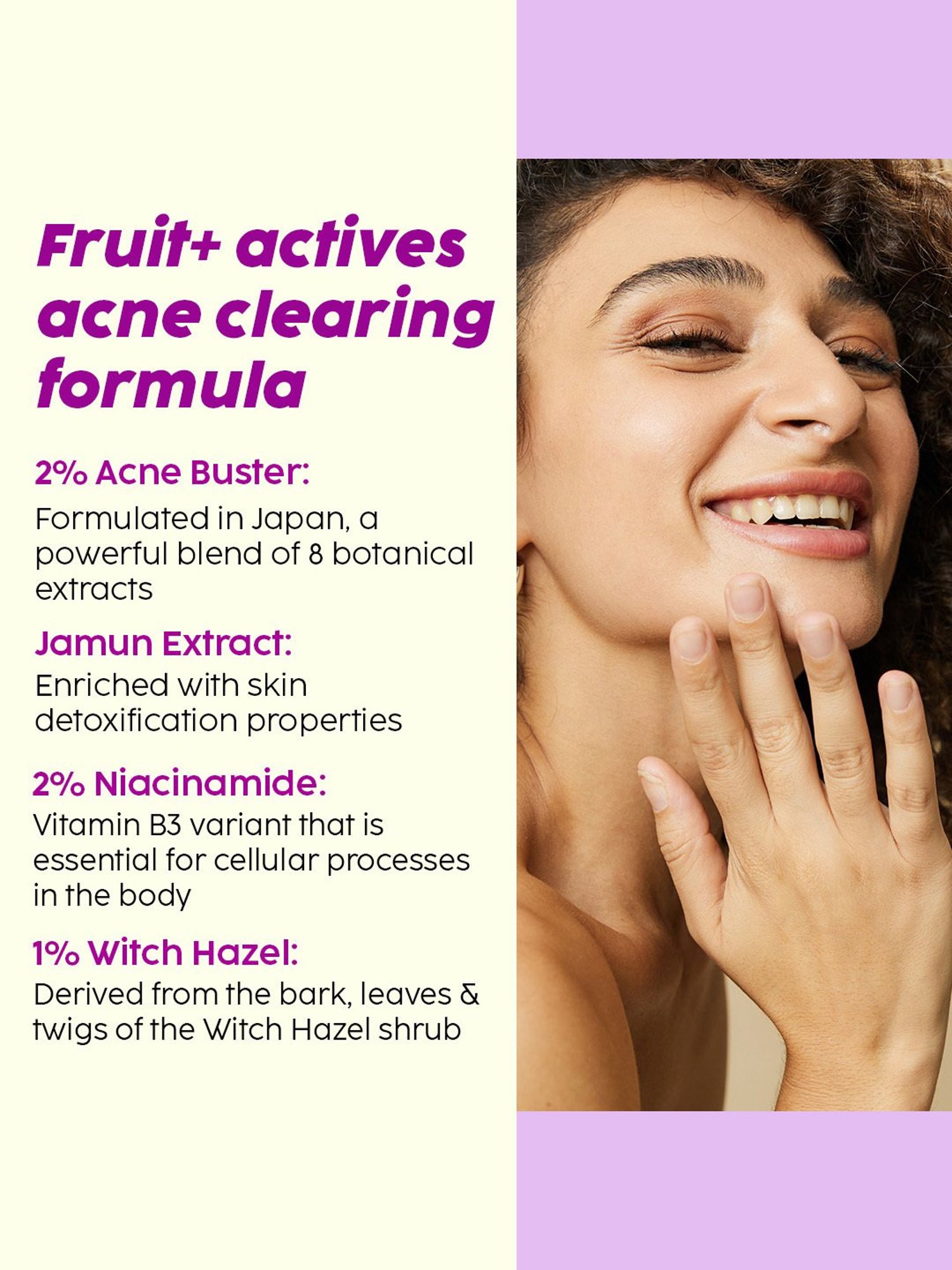 PLIX THE PLANT FIX Jamun Active Acne Smoothie Moisturizer - 30 gm