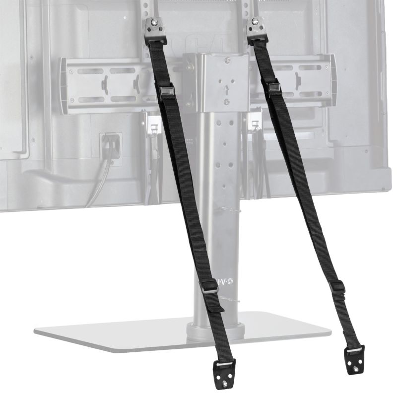 VIVO TV Anti-Tip Heavy Duty Dual Cable Straps Safety Kit Flat Screen and Furniture Mounting -- 2-Pack -- (STAND-SK02P)