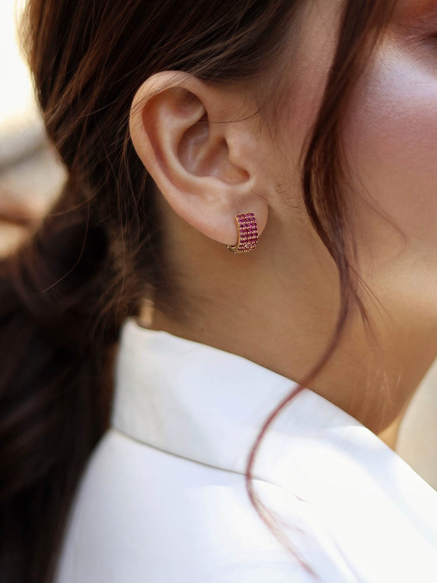 Perfectly Average Pink Studded Huggies for Women & Girls