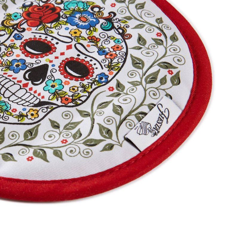 Fiesta Skull & Vine Oven Mitt + Pot Holder - Fiesta